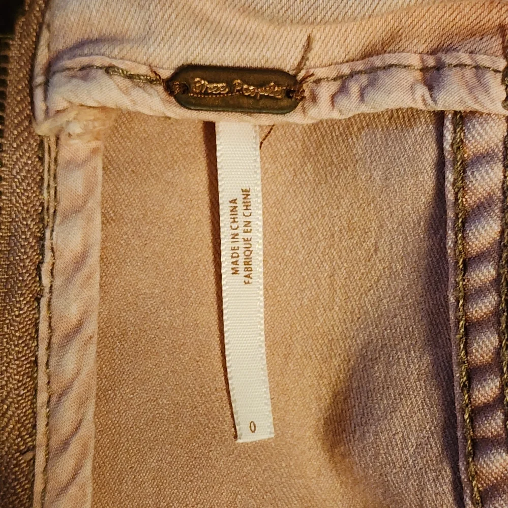 Free People Light Pink Denim Skirt Size 0 - Picture 3 of 3